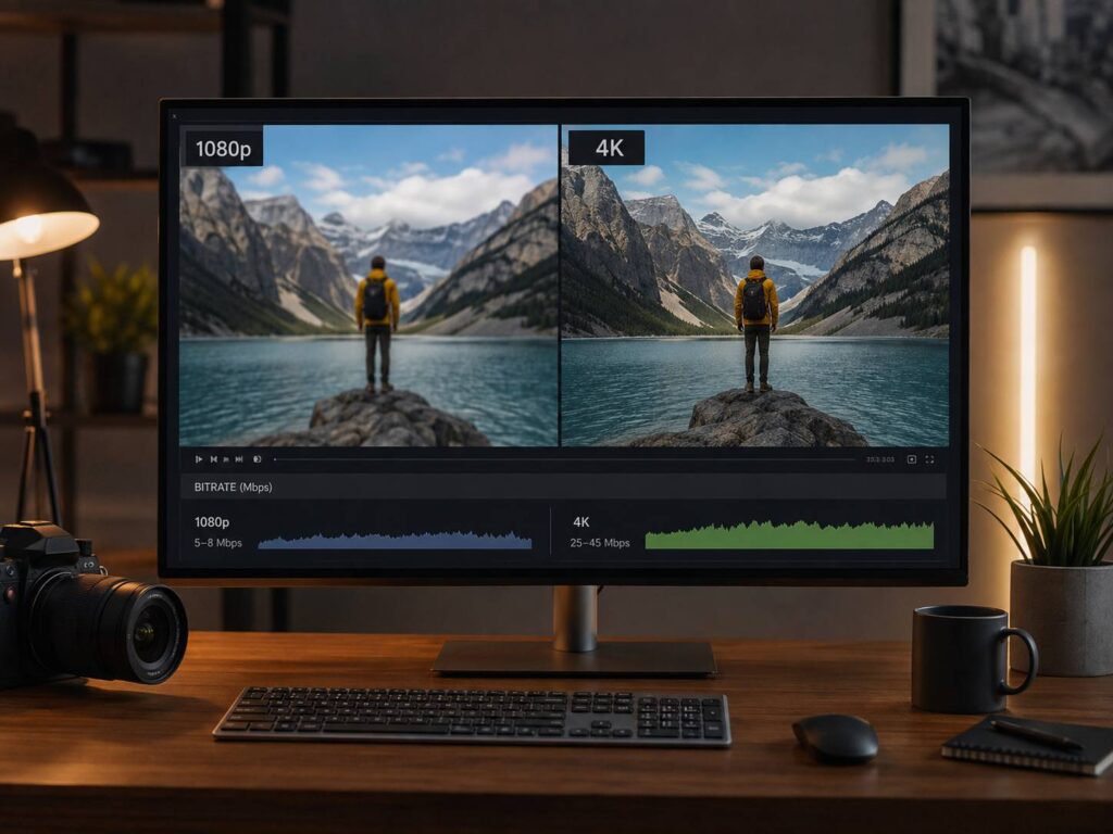 1080p vs 4K: Cât contează rezoluția și cât contează bitrate-ul