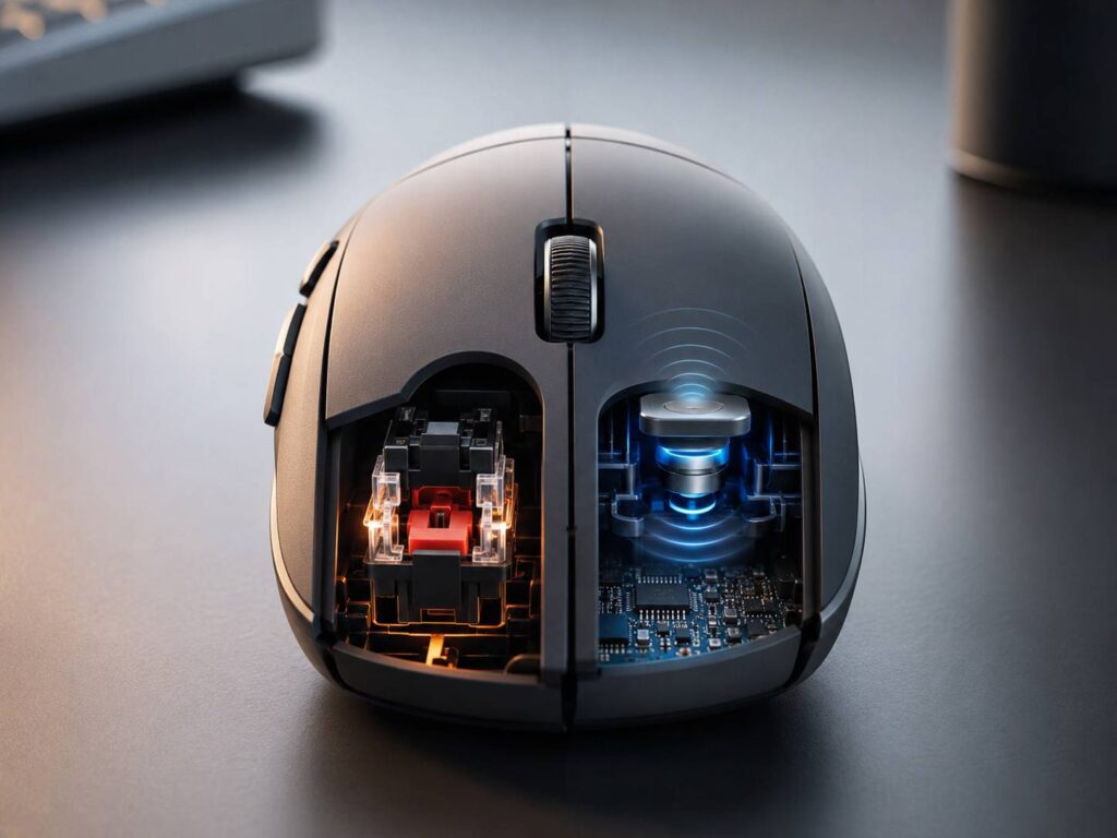Sistem haptic vs switch mecanic la mouse: cum funcționează și ce variantă merită aleasă?