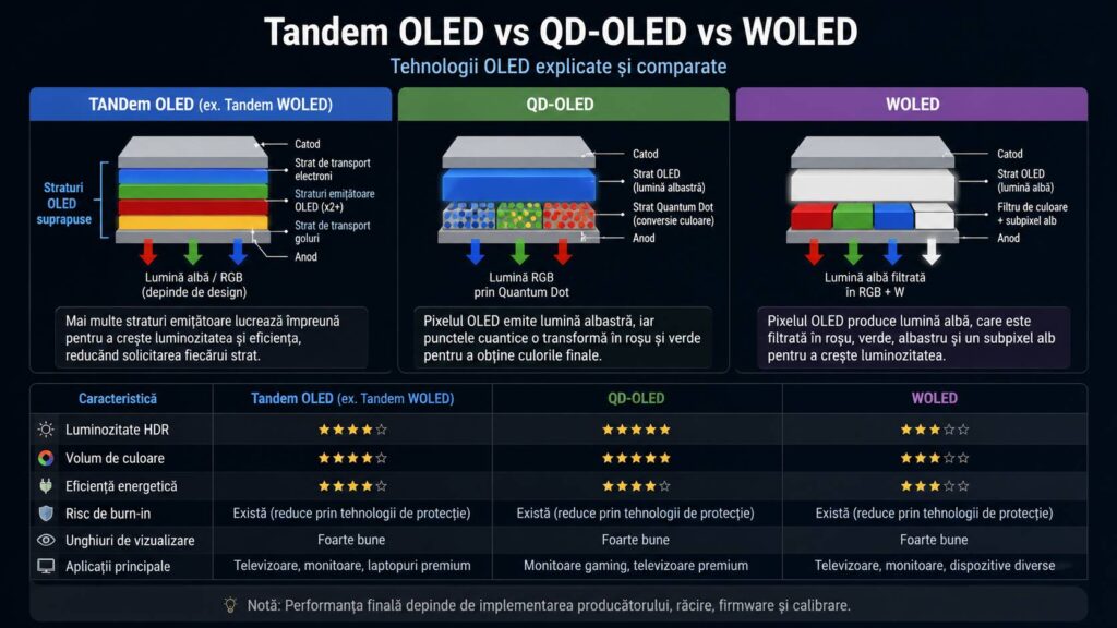 Tandem OLED diagram