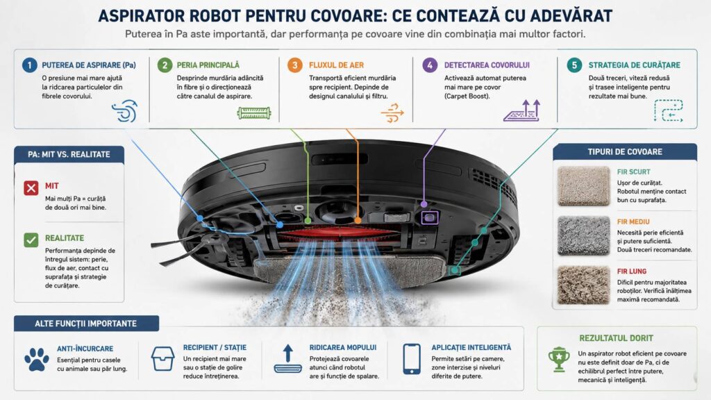 aspirator robot pentru covoare diagrama