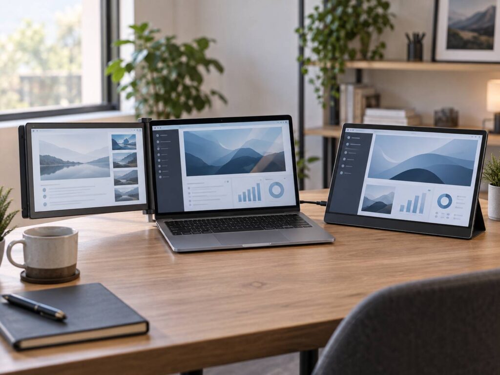 Laptop Screen Extender sau monitor portabil? Cum alegi varianta potrivită