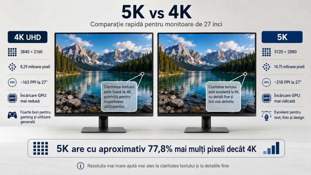 monitor 5K vs 4K diagrama